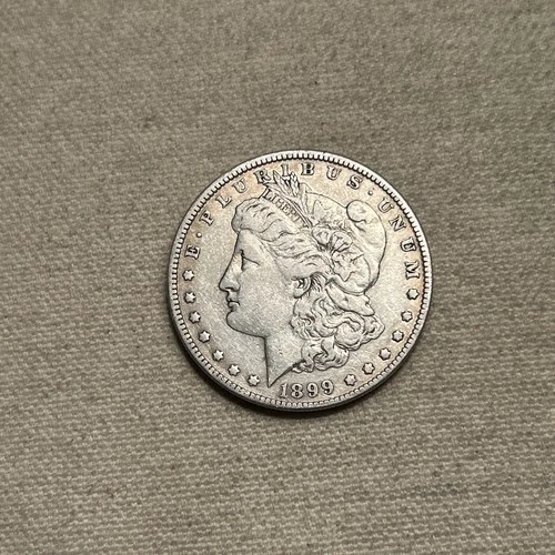 1899-P Morgan Silver Dollar $1 VF Very Fine Details Semi-Key Date PJ