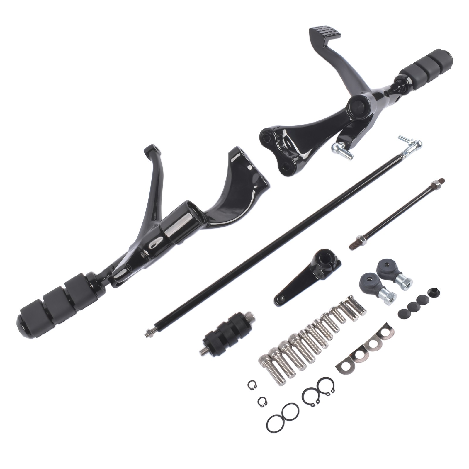 Forward Controls Foot Pegs Levers Linkages For HarleySportster 883/1200 Aluminum