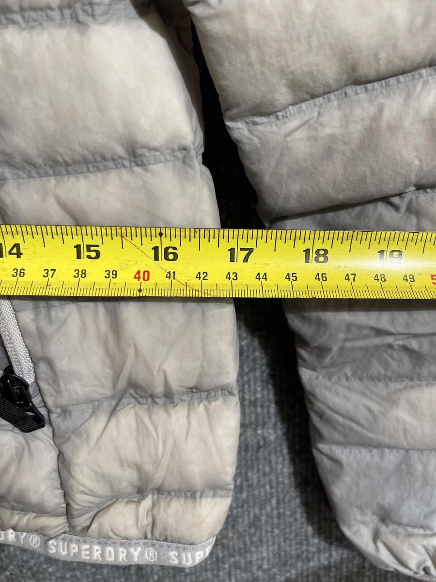 Superdry Altitude Performance Down Jacket Womens 4 Gray Puffer Full Zip View 4