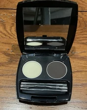 Avon True Color Perfect Eyebrow Styling Duo Powder/Wax Deep Brown