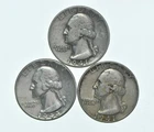 TOUGH 1943 1941 1941 Washington Quarter 90% Silver Lot *756