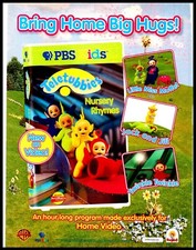 PTP127 MAGAZINE ADVERT 11X8" TELETUBBIES NURSEY RHYMES VIDEO PBS KIDS