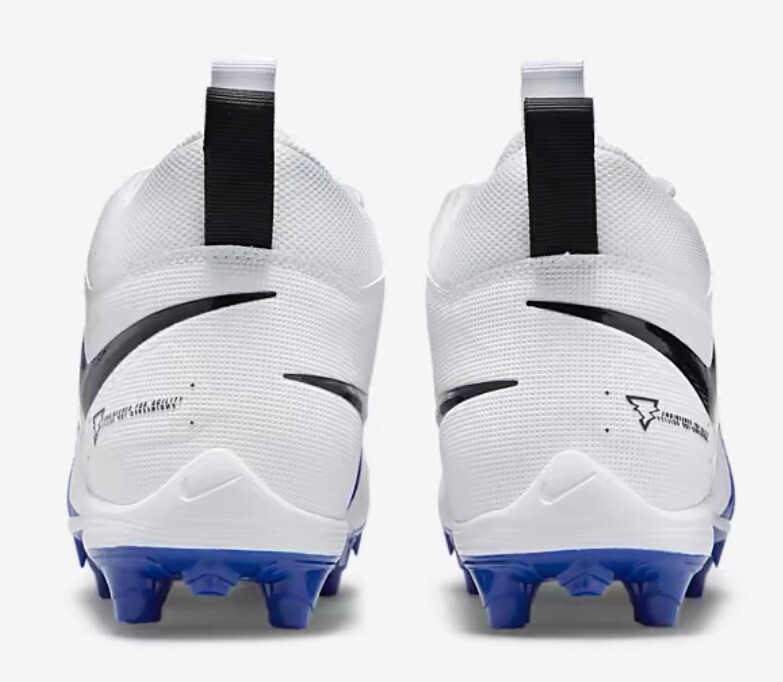 Nike Alpha Menace Varsity 3 Football Cleats White Blue  display picture 2