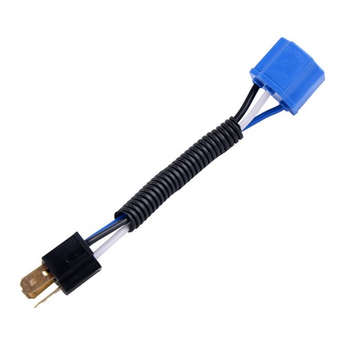 2x H4 9003 Headlight Light Bulb Socket Plug Connector Wiring Harness Ceramic - Picture 9 of 11
