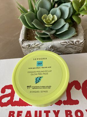 Sephora GLY Glycolic Acid Glow Peel Pads 20 PADS New
