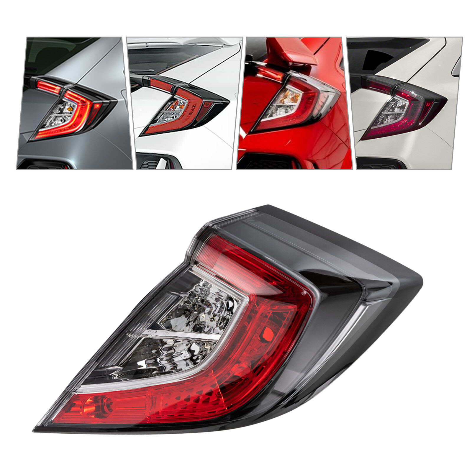 Tail Light Right Rear Lamp Passenger Side For 2017-2021 Honda Civic Hatchback