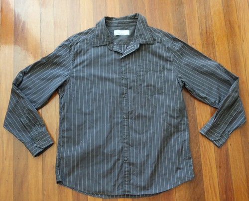 MENS JUST JEANS CHARCOAL GREY PINSTRIPE 