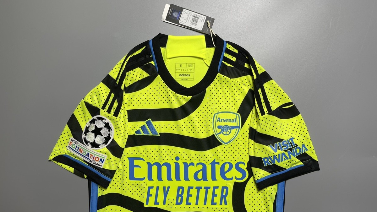 ARSENAL ADIDAS 2023/2024 FOOTBALL SOCCER AWAY JERSEY #8 ODEGAARD