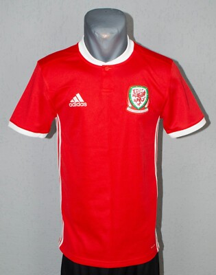 Wales Jersey Polo Training Rotes Fußball Herren Shirt Größe Erwachsener XS