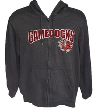 Majestic Section 101 Hoodie Zipper South Carolina Gamecocks Size Tag Unreadable
