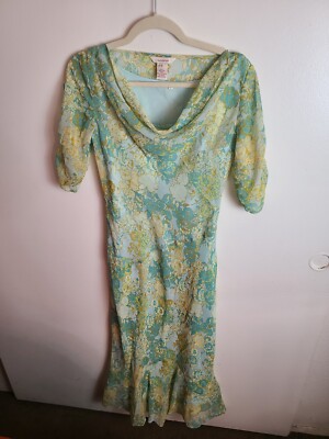 Sundance Silk Dress Blue Floral 3/4 Sleeve Size 6 | eBay Sundance Silk Dress Blue Floral 3/4 Sleeve Size 6 | eBay