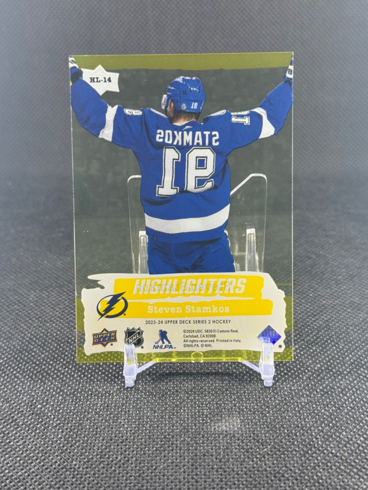 2023-24 Upper Deck Highlighters Yellow #HL14 Steven Stamkos