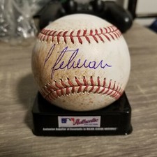 JULIO TEHERAN LA ANGELS AUTOGRAPHED ROMLB RAWLINGS USED BASEBALL