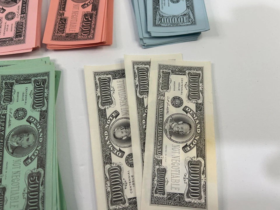 VTG 1960 The Game of Life - Replacement Pieces - Money, Insurance, Stocks, Cards - Image 2 of 4