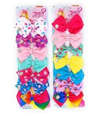 JoJo Siwa 5" Hair Bows 14-pack Assorted Hair Clips As Shown-USA SELLER