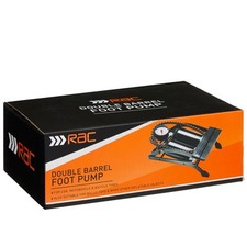 RAC Twin Foot Pump suitable for car, motorcycle & bicycle tyre Everyday use 