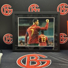 Cristiano Ronaldo Autographed 16x20 Photo Framed Portugal Beckett BAS Signed