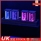 Full Color Digital Calendar Stopwatch RGB Nixie Glow Tube Clock Decoration Gifts