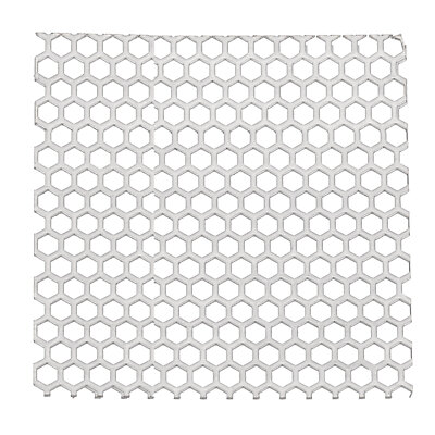 Plaque Métal Perforé 3.5x3.5 Pouces - Maille Hexagonale 19Ga, Pour Bricolage