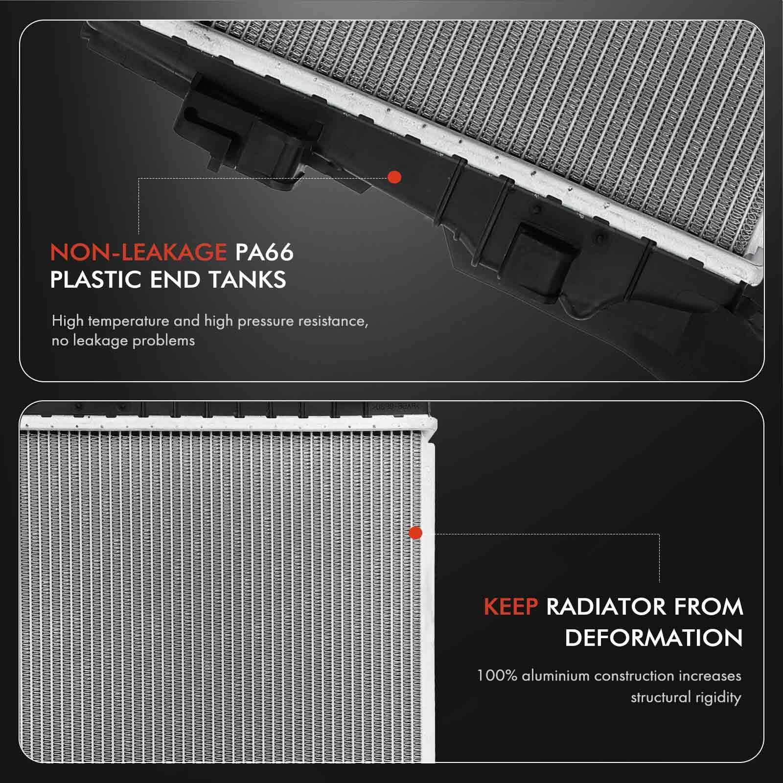 Car Radiator And Ac Condensor Radiator & A/C Condenser w/ Drier & Bracket for Mini Cooper 2014-2019 ...