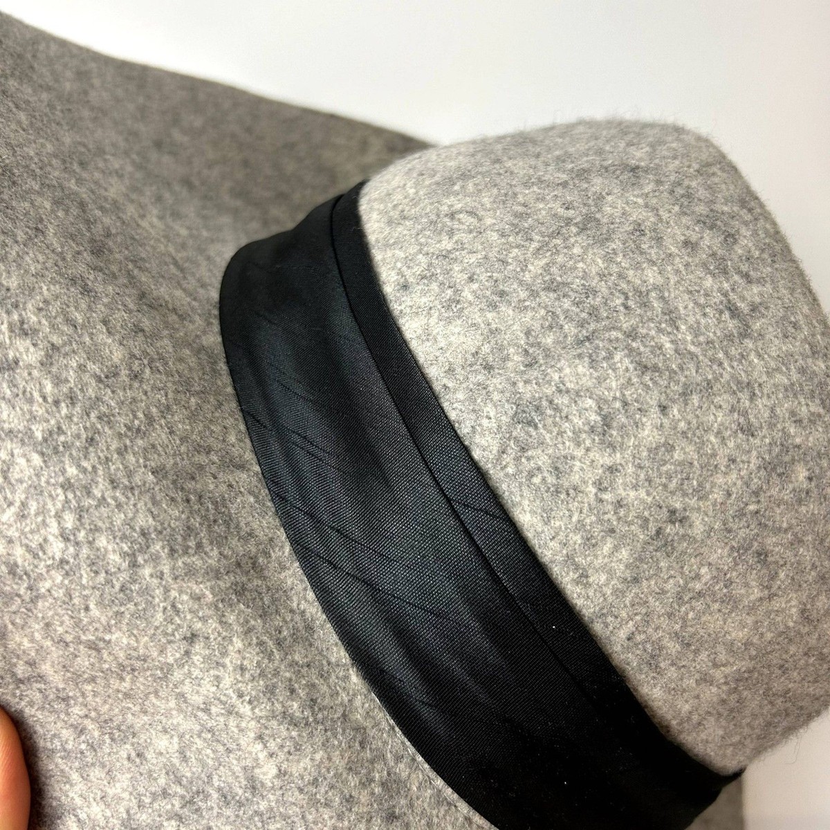 Banana Republic Felt Fedora Hat 100% Wool Grey Size S/M | eBay