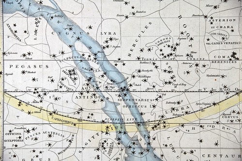 1835 Burritt Celestial Planisphere Star Map of the Heavens Milky Way Zodiac - Picture 4 of 5