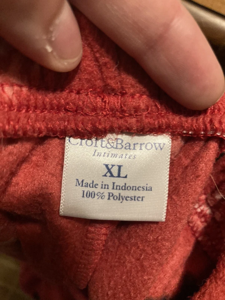 Croft and Barrow XL 100% Poliéster Pijama Pantalones Rojo Scottish Terrier Perros Regalos Foto 3 de 3