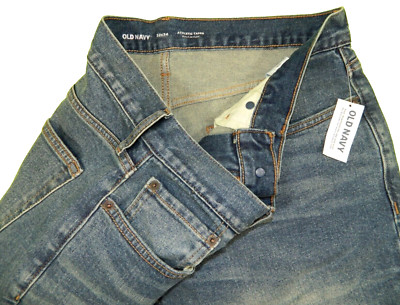NEW Old Navy Athletic Taper Flex Denim Jeans Tag 32x34 measured Size 31x32