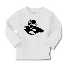 Kids Long Sleeve T Shirt Halloween Way to Haunted Castle Girls  Boys Clothes