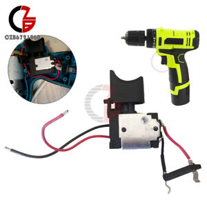 7.2V-24V Drill Switch Cordless Drill Speed Control Trigger Switch W//Small Light