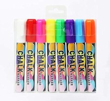 Liquid Chalk Pens - 8 Color Chalk Marker Pens Non Toxic Water Based Erasable