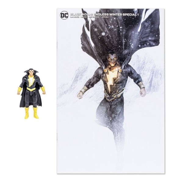 Mcfarlane Toys Dc Page Punchers Actionfigur & Comic Black Adam Neu Ovp-image