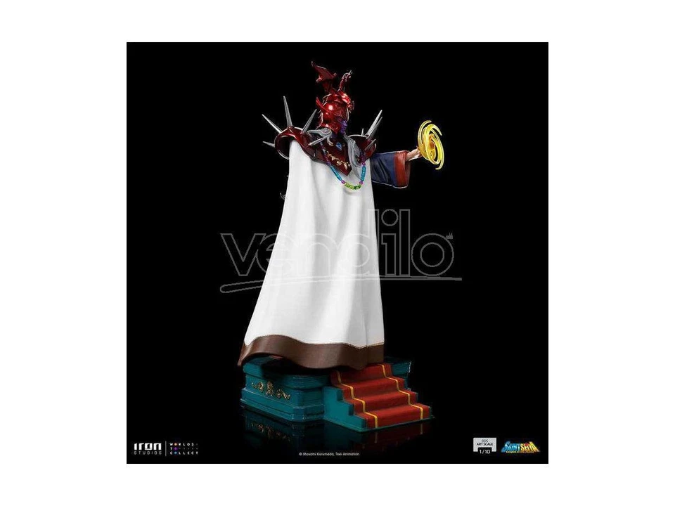 Saint Seiya Bds Art Statua Scala 1/10 Pope Ares 26 Cm Iron Studios - Immagine 4 di 4