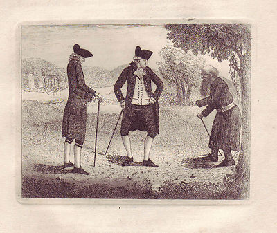 JOHN KAY Antike Radierung. The Hon. Basil Cochrane und James Edgar, Esq., 1784