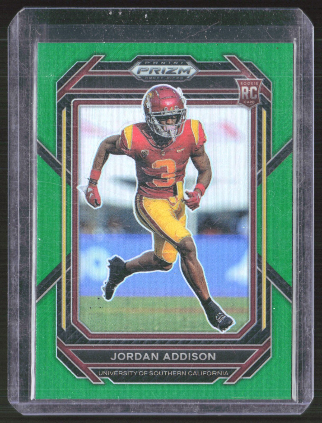 2023 Panini Prizm Draft Picks - #136 Jordan Addison (RC) Green