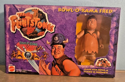VTG NIB 1993 Mattel The Flintstones Bowl-O-Rama Fred Action Figure