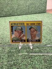 1967 TOPPS #542 RICK MONDAY / TONY PIERCE ATHLETICS A'S ROOKIE CARD   BX. rookie card picture