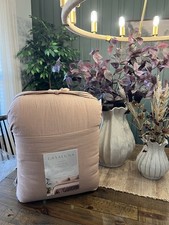 Full/Queen Heavyweight Linen Blend Comforter and Sham Set Light Adobe Clay -