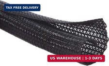 10ft - 1/4 inch Cord Protector Wire Loom Tubing Cable Sleeve Split Sleeving For