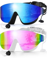 Frameless Swim Goggles Anti Fog Anti-UV Pool Goggles for Men Women Adults