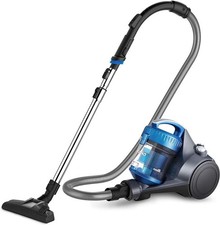 Bagless Canister Vacuum Cleaner Lightweight Vac for Carpets and Hard Floors Blue