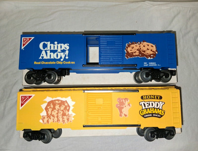 KMT Nabisco O Gauge Lot 2 Chips Ahoy! & Honey Teddy Grahams Box Cars 