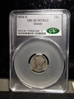 1916-D 10C Mercury Silver Dime CAC AG details