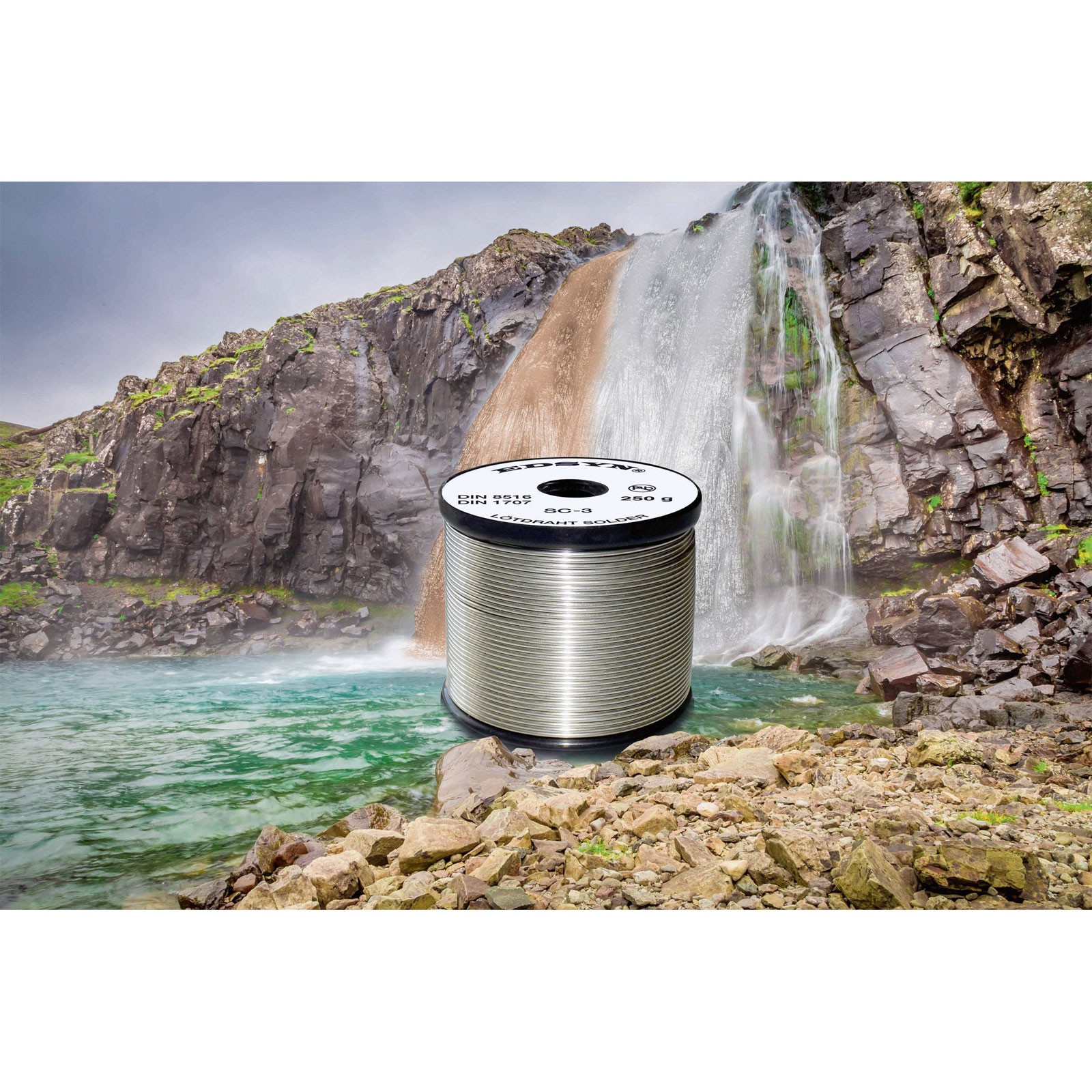 Edsyn Solder Lead-Free Reel 250g Eco-Friendly Copper Flux