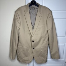 J.Crew Slim-fit Thompson Chino Blazer Size 42 Regular Khaki TruTemp365 CA459 NEW
