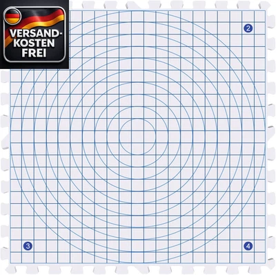 Coopay Spannmatten Stricken Blocking Mats 4er Set mit 100 T-Nadeln für Häkeln Sp