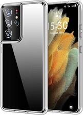 Samsung Galaxy S21 Ultra 5G Case Clear Back Slim Cover Shockproof Crystal Clear