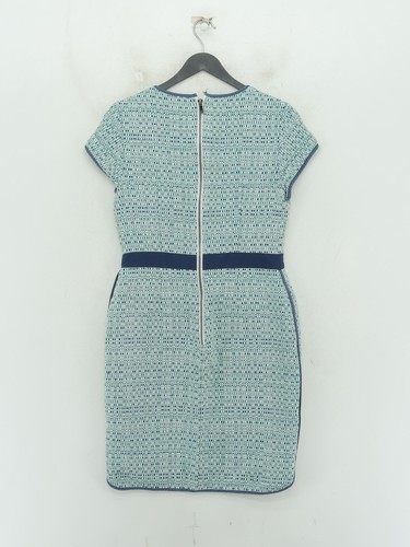 Jupe L.K. Bennett Femme Taille 10 – Satin Bleu, Coupe Crayon Mi-longue, Doublée