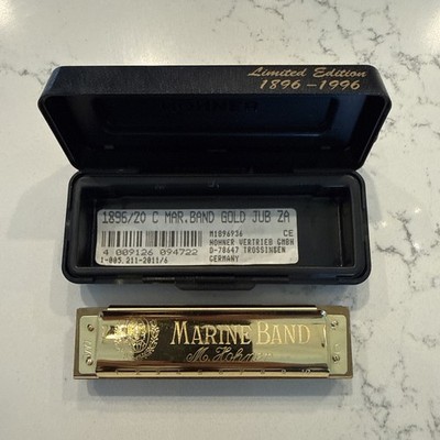 Hohner Marine Band C Harmonica Limited Edition Golden Centennial