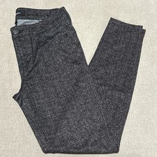 Liverpool Womens Ponte Pull On Pants Size 6/28 Black/gray Skinny Stretchy